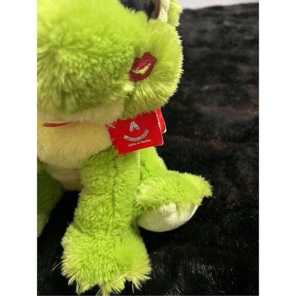 Aurora - Dreamy Eyes - 10" Fantabulous Frog Green stuffed animal plush - Picture 2 of 3